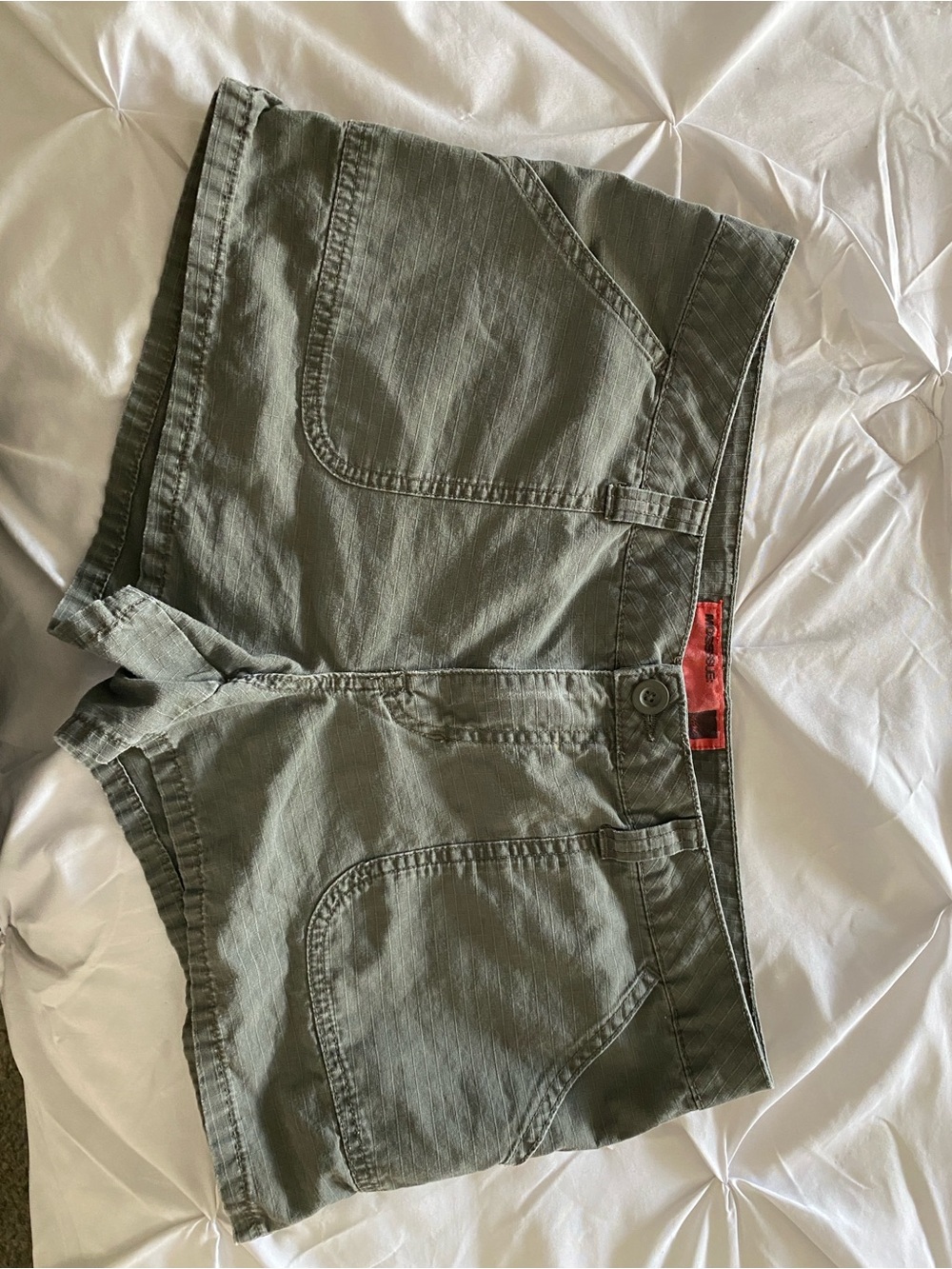 Mossimo Supply Co. Olive Green Utility Bermuda Shorts